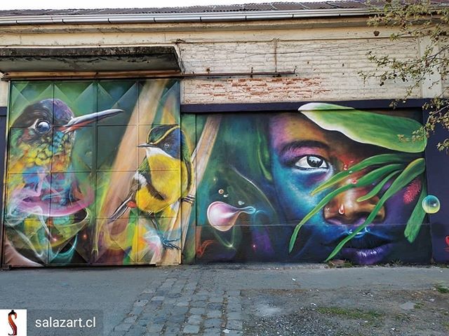 Repost de @salazart.cl -  Talca 11 oriente 8 norte Talca #magia #graffitichileno #graffiti_art #graffiti #art #artechileno #arte #murales #mural #paint #streetart - #regrann
